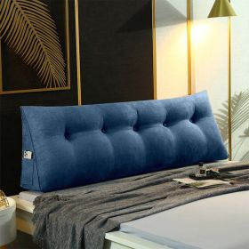 SOGA 150cm Blue Triangular Wedge Bed Pillow Headboard