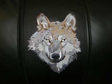 Wolf Head (Logo Panel Size: 24" Panel for Xpression Gaming Chair Only)