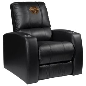 Relax Home Theater Recliner with World's Greatest Dad Logo Panel (Material: Top Grain Leather *Custom Order 8 Week Lead time No Returns*)